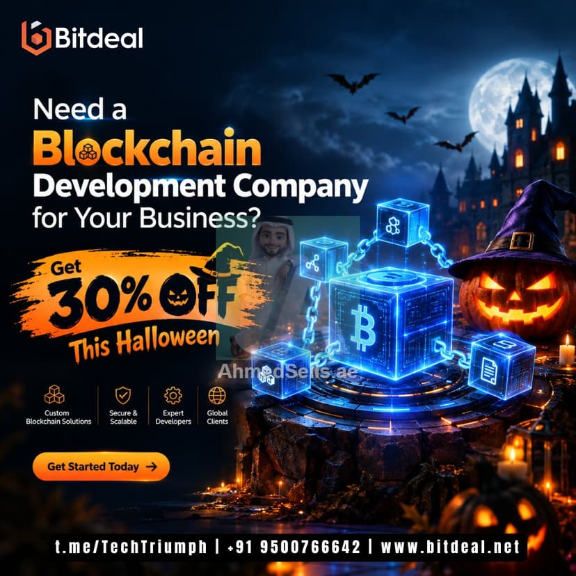 Need a Blockchain Development Company for Your Business? Get 30% Off This Halloween